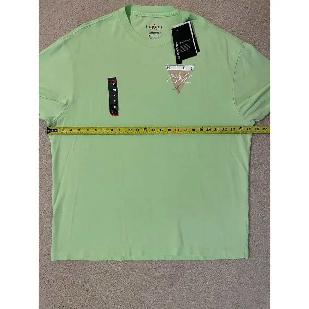 Jordan Flight Essential Green Graphic Tee Shirt CZ8063-358 Men's Size XL Nike